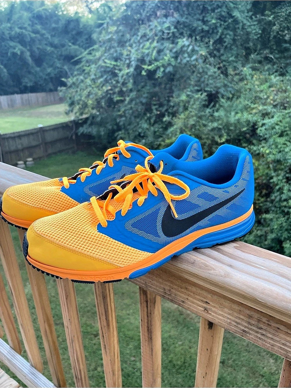 Nike Zoom Structure 18 Men's US 11.5 Blue & Orange Good Running Shoes
